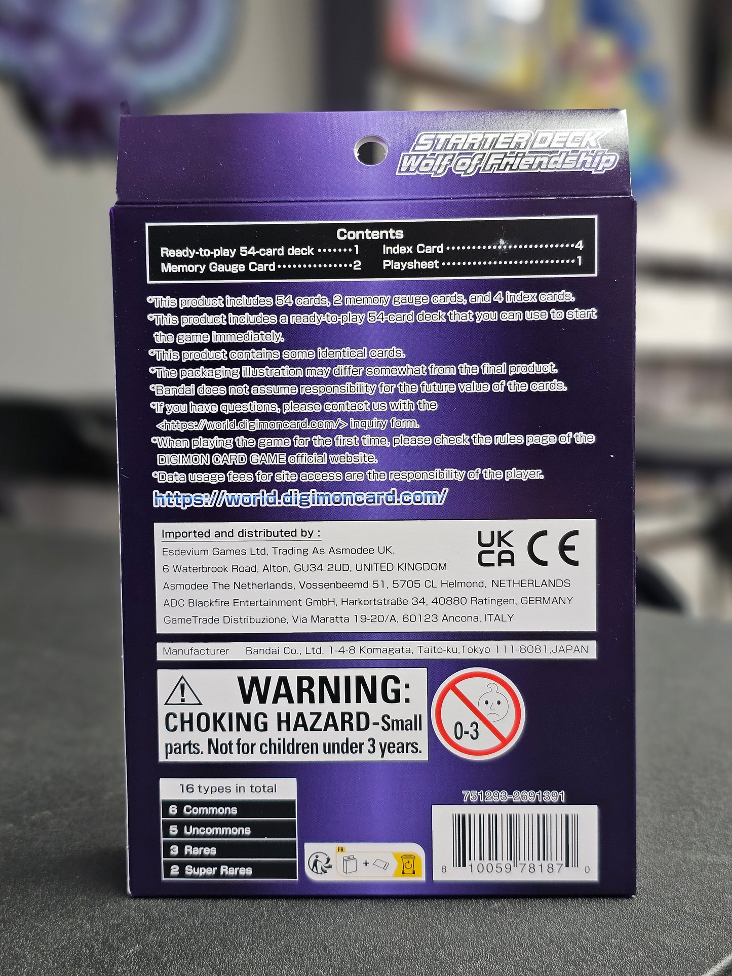 Digimon - Wolf of Friendship Starter Deck - ST16 w/ Eratta Pack