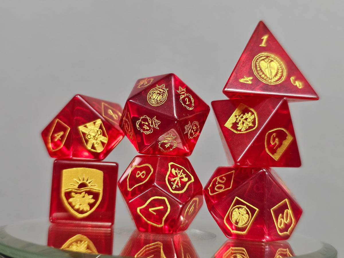 Frieren: Beyond Journey's End - MMG RPG Glass Dice Set - 7 Piece - Convention Exclusive