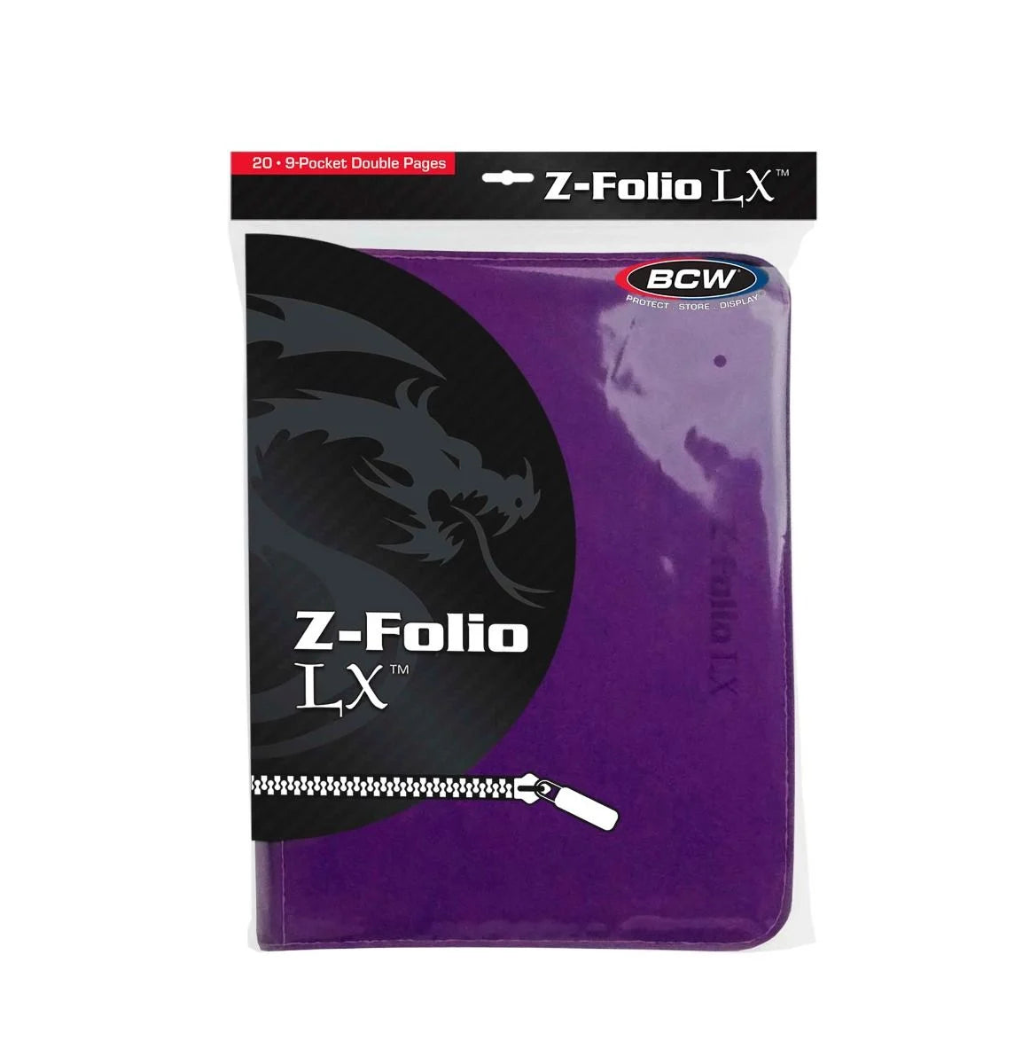 BCW Z-Folio LX 9 Pocket Zippered Binder