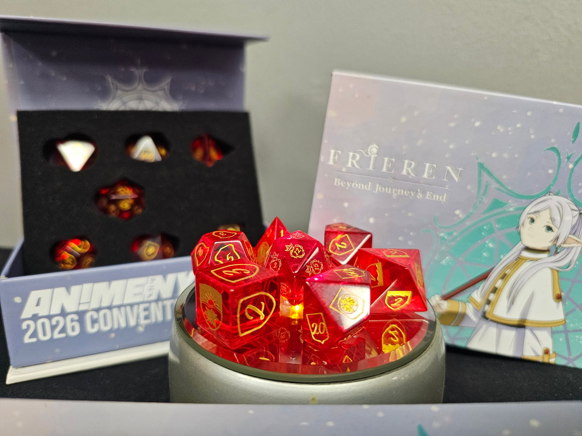 Frieren: Beyond Journey's End - MMG RPG Glass Dice Set - 7 Piece - Convention Exclusive